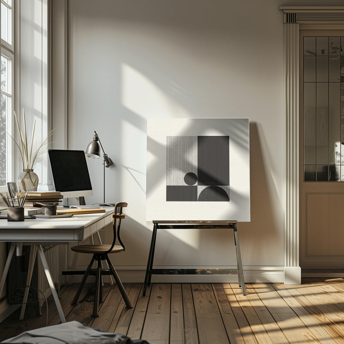 Paper Object No4. by THE MIUUS STUDIO Square Canvas Print Art for Modern Home Decor. Decorate your office or living room with canvas artwork