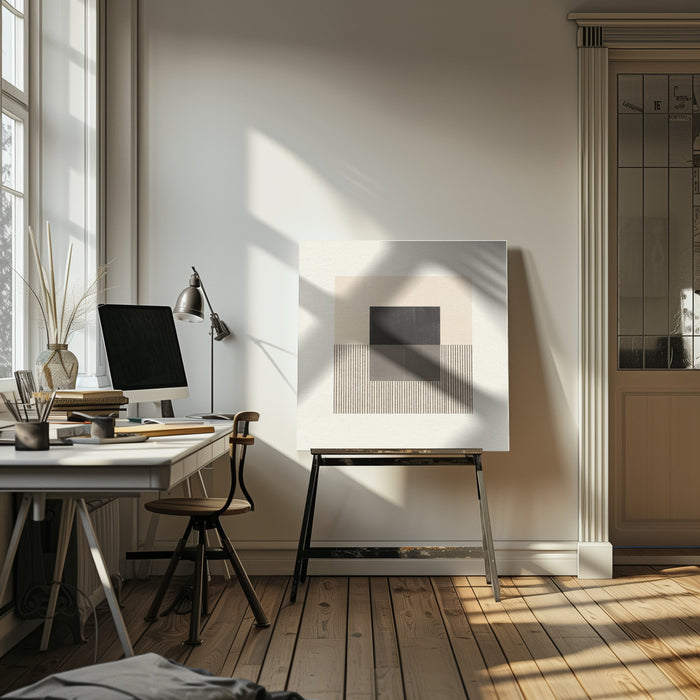 Paper Object No2. by THE MIUUS STUDIO Square Canvas Print Art for Modern Home Decor. Decorate your office or living room with canvas artwork