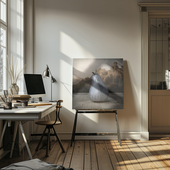 Still life 06 jenaro pérez villaamil by Mister Solo Square Canvas Print Art for Modern Home Decor. Decorate your office or living room with canvas artwork