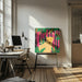 Leopard-Animal Trilogy Square Canvas Art  Shriya Bhattacharya 