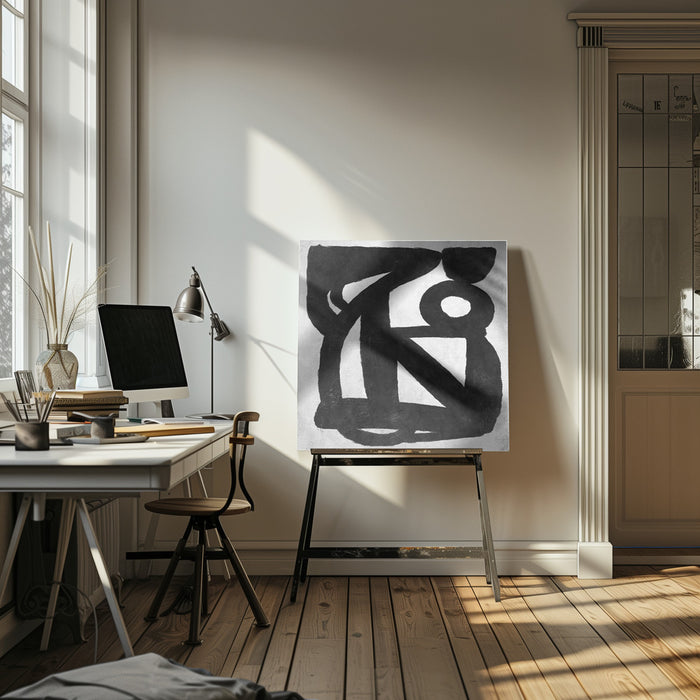 Abstract Melody No4 Square Canvas Art  Dan Hobday 