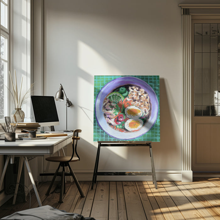Ramen by Key and Sea Creative Square Canvas Print Art for Modern Home Decor. Decorate your office or living room with canvas artwork