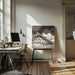 Giant White Wolves Square Canvas Art  Florent Bodart 