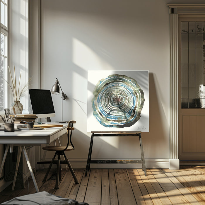 Water Oak Square Canvas Art  Dan Hobday 