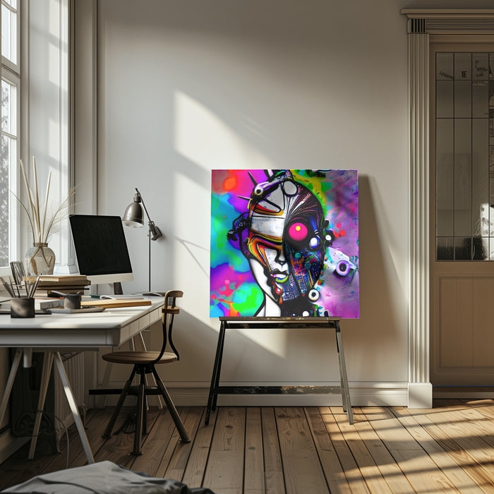 AZ02 by mnemonixART Square Canvas Print Art for Modern Home Decor. Decorate your office or living room with canvas artwork