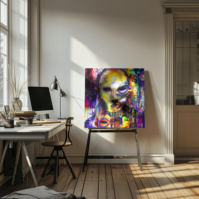 AZ05 by mnemonixART Square Canvas Print Art for Modern Home Decor. Decorate your office or living room with canvas artwork