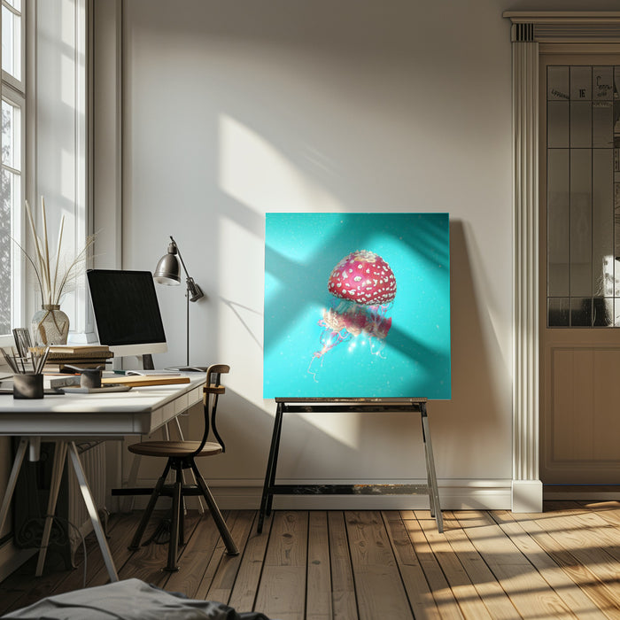 Hallucination by Artem Pozdniakov Square Canvas Print Art for Modern Home Decor. Decorate your office or living room with canvas artwork