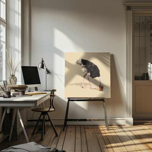 Dive in Coffee Square Canvas Art  Artem Pozdniakov 