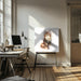 Baby Cat Square Canvas Art  Emel Tunaboylu 
