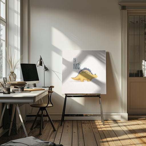 Dino Sari Tombik by Emel Tunaboylu Square Canvas Print Art for Modern Home Decor. Decorate your office or living room with canvas artwork