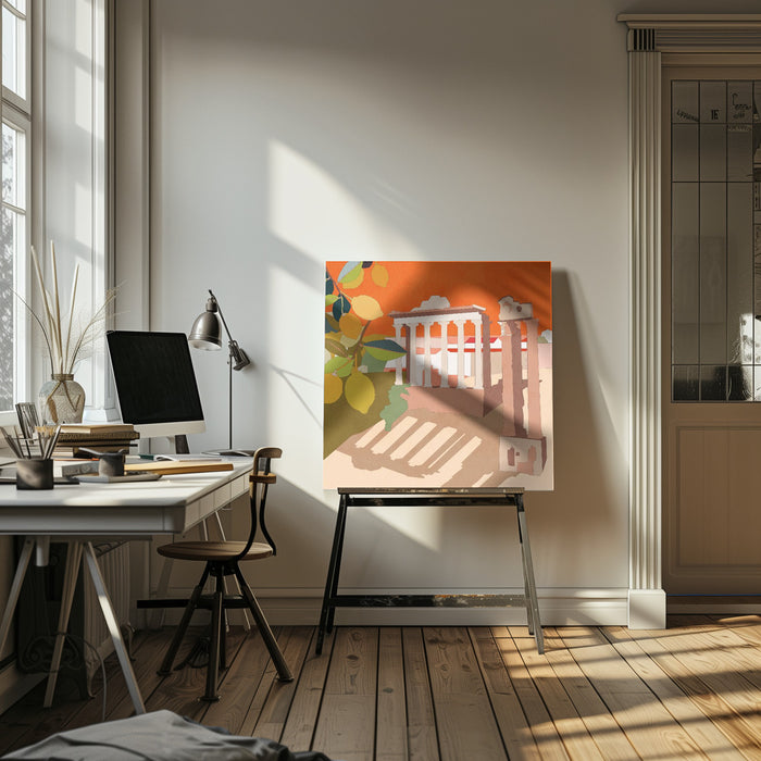 Rom 3 by Ana Rut Bre Square Canvas Print Art for Modern Home Decor. Decorate your office or living room with canvas artwork
