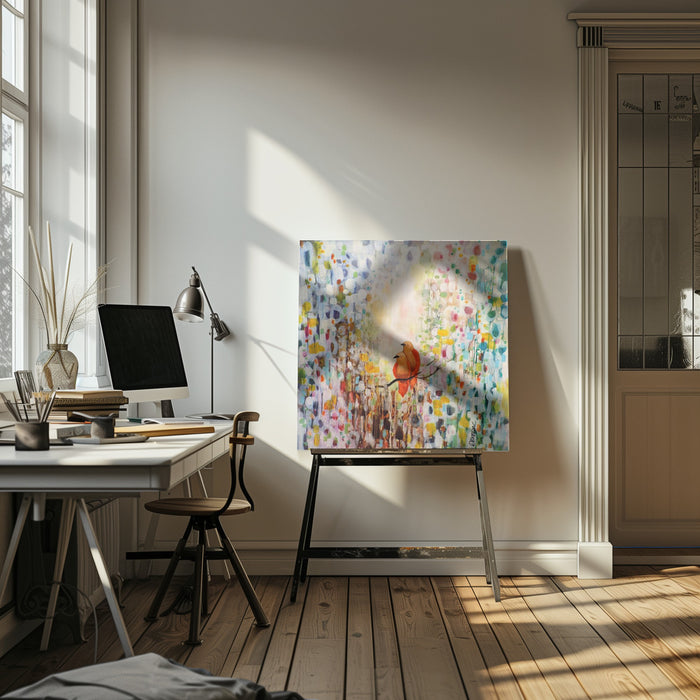 Tel Que Nous Sommes by Sylvie Demers Square Canvas Print Art for Modern Home Decor. Decorate your office or living room with canvas artwork