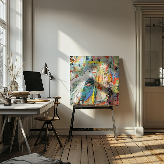 Vers Toi Carre by Sylvie Demers Square Canvas Print Art for Modern Home Decor. Decorate your office or living room with canvas artwork