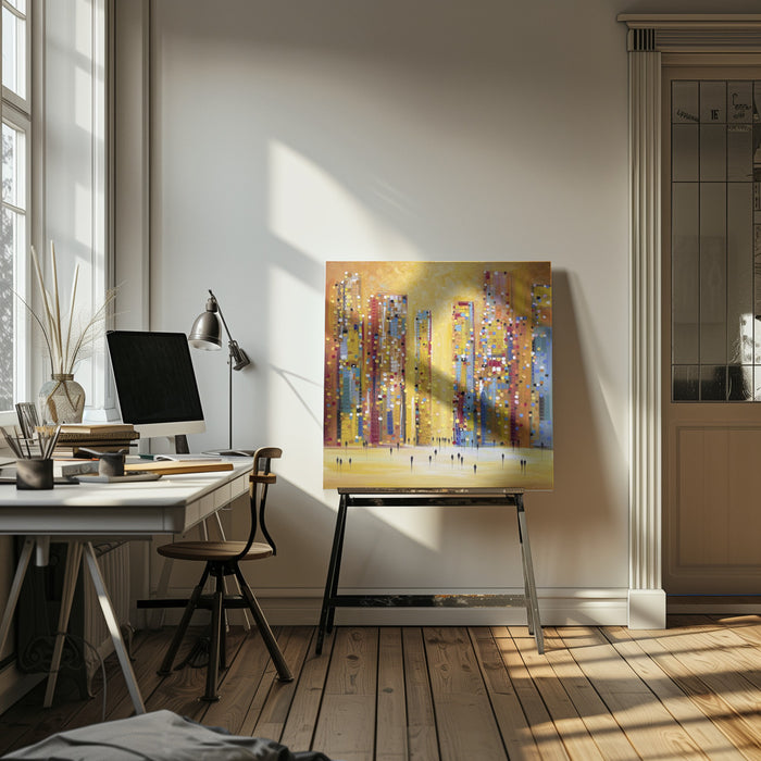 Sunset Reverie by Ekaterina Ermilkina Square Canvas Print Art for Modern Home Decor. Decorate your office or living room with canvas artwork