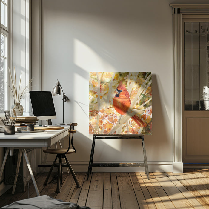 Entwined In Leaves by Angeles M. Pomata Square Canvas Print Art for Modern Home Decor. Decorate your office or living room with canvas artwork