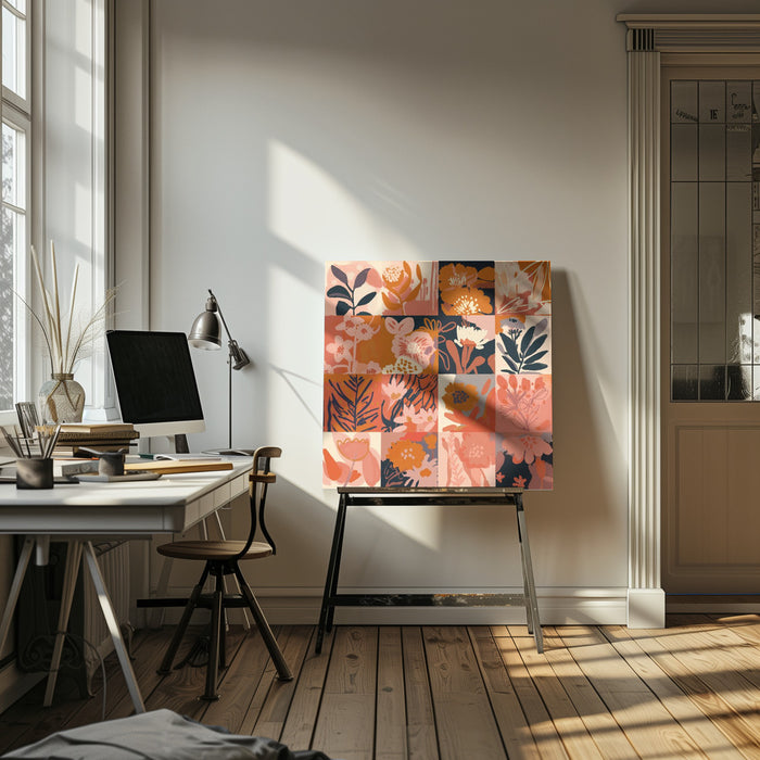 Flower Memory by Treechild Square Canvas Print Art for Modern Home Decor. Decorate your office or living room with canvas artwork