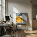The Yellow Cab by Roland Weber Square Canvas Print Art for Modern Home Decor. Decorate your office or living room with canvas artwork