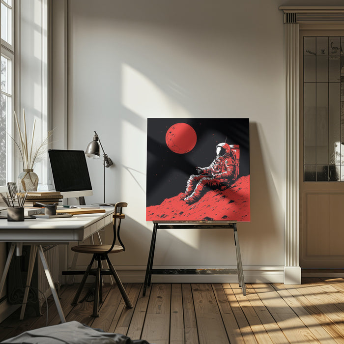 Moon 2 by Bilge Paksoylu Square Canvas Print Art for Modern Home Decor. Decorate your office or living room with canvas artwork