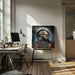 A Dog 2 by Bilge Paksoylu Square Canvas Print Art for Modern Home Decor. Decorate your office or living room with canvas artwork