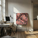 Mid Century Grid Pattern Nine by Little Dean Square Canvas Print Art for Modern Home Decor. Decorate your office or living room with canvas artwork