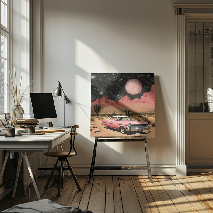 SpaceRide 8.0 by Samantha Hearn Square Canvas Print Art for Modern Home Decor. Decorate your office or living room with canvas artwork