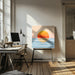 Minimalist Sunset 2 by Kristian Gallagher Square Canvas Print Art for Modern Home Decor. Decorate your office or living room with canvas artwork
