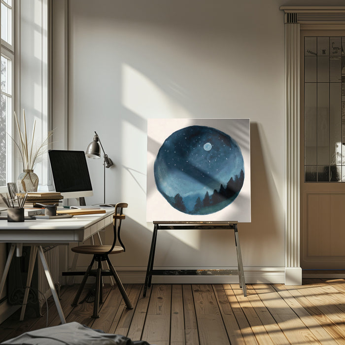 5. Around the World by Merel Takken Square Canvas Print Art for Modern Home Decor. Decorate your office or living room with canvas artwork