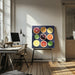 Citrus energy by EMELIEmaria Square Canvas Print Art for Modern Home Decor. Decorate your office or living room with canvas artwork
