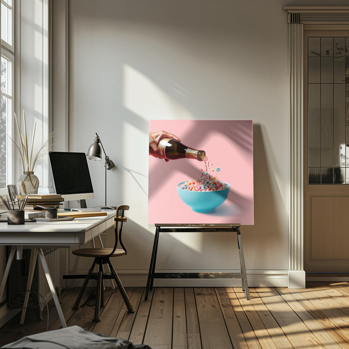 Good Morning by Artem Pozdniakov Square Canvas Print Art for Modern Home Decor. Decorate your office or living room with canvas artwork