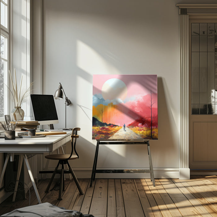 Second World 2 by Justyna Jaszke Square Canvas Print Art for Modern Home Decor. Decorate your office or living room with canvas artwork