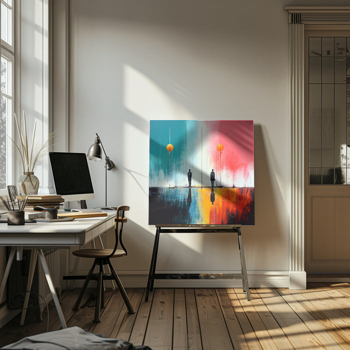 Second World 6 by Justyna Jaszke Square Canvas Print Art for Modern Home Decor. Decorate your office or living room with canvas artwork