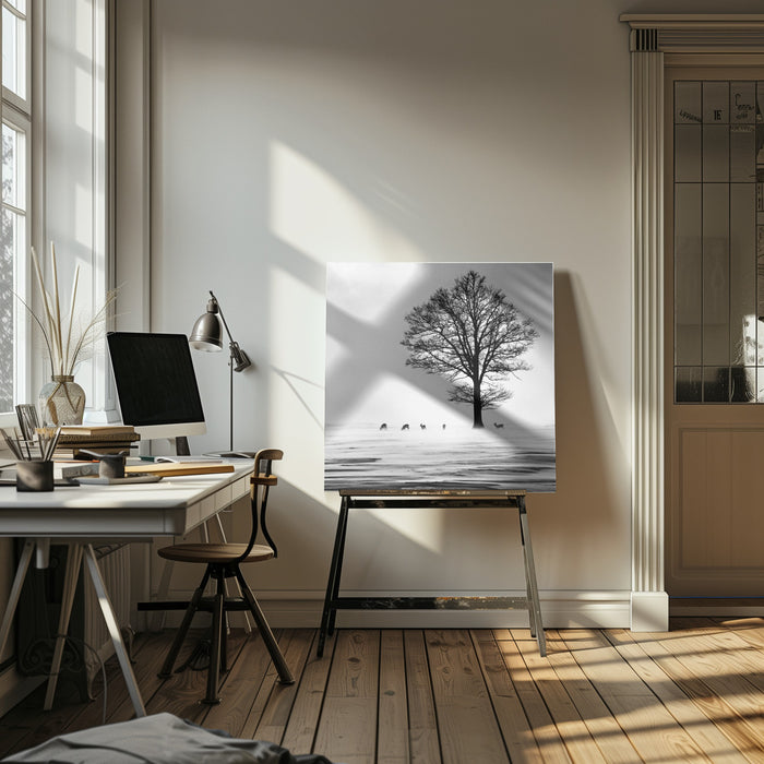 Roes Square Canvas Art  Silvija Danelsone 