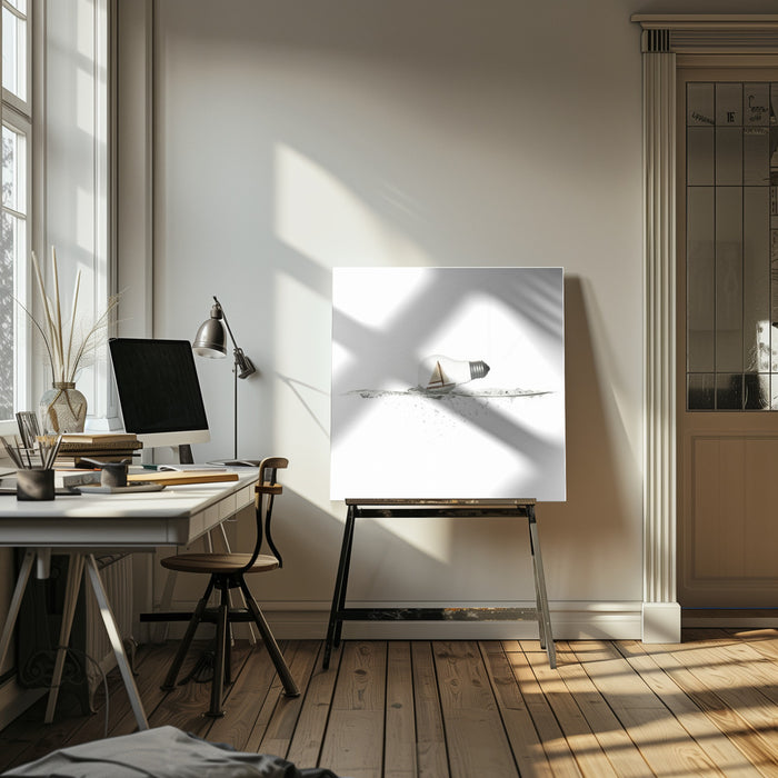 Overprotection... by Jose María Frutos Vargas Square Canvas Print Art for Modern Home Decor. Decorate your office or living room with canvas artwork