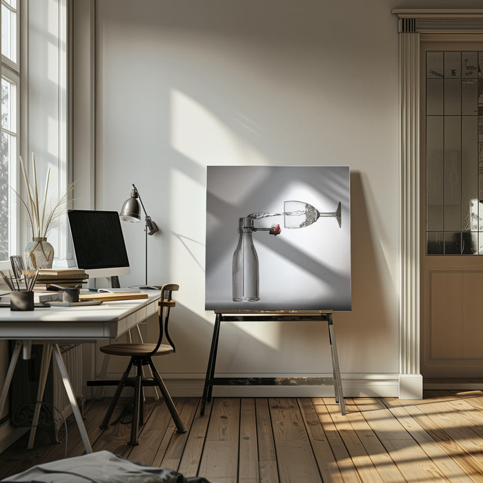 Pouring? Square Canvas Art  Wieteke de Kogel 