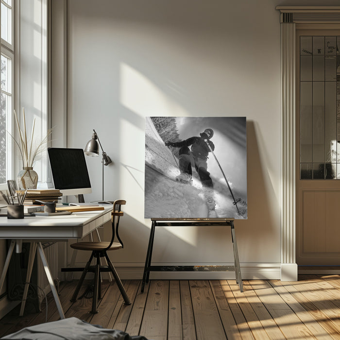 GoPro Rider by Marcel Rebro Square Canvas Print Art for Modern Home Decor. Decorate your office or living room with canvas artwork