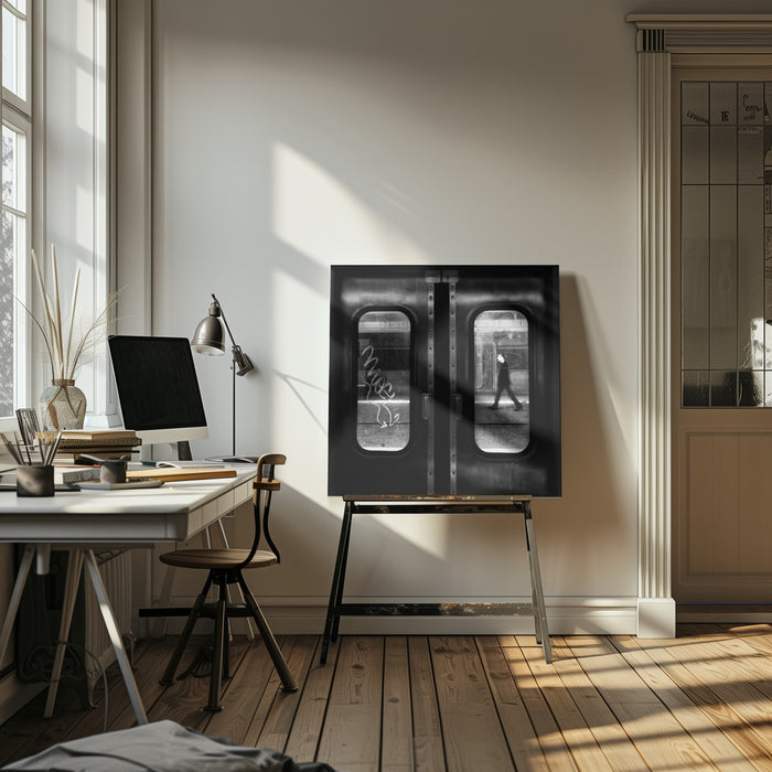 A Lonely Passage Square Canvas Art  Laura Mexia 