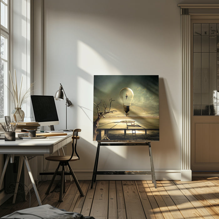 nightwalk by Franziskus Pfleghart Square Canvas Print Art for Modern Home Decor. Decorate your office or living room with canvas artwork