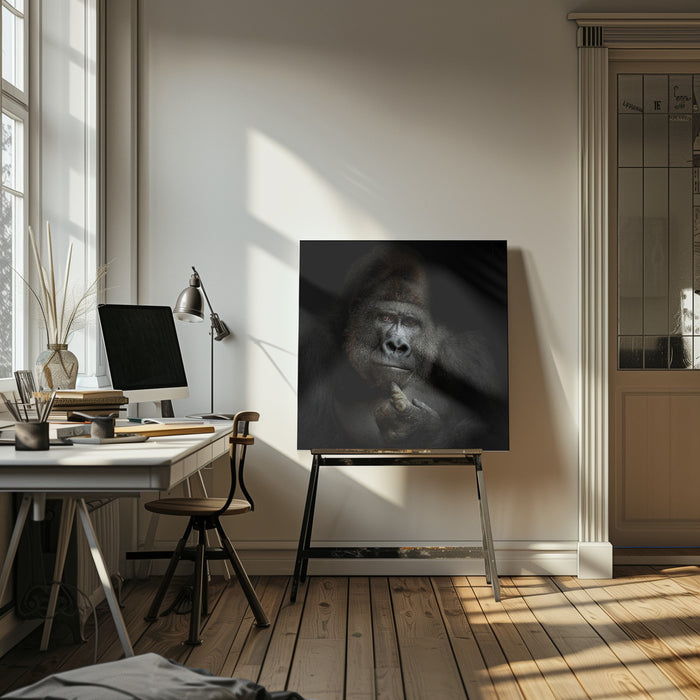 ego cogito, ergo sum Square Canvas Art  Antje Wenner-Braun 
