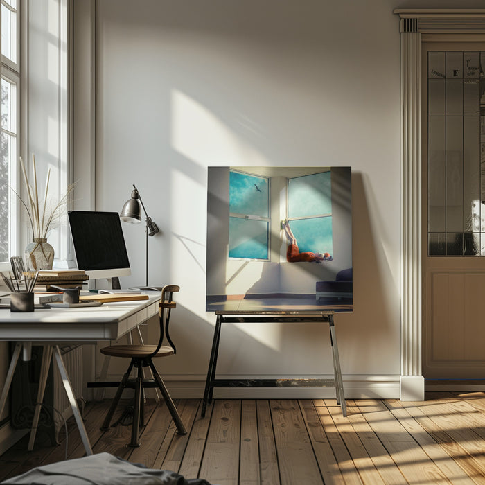 room with a view Square Canvas Art  ambra 