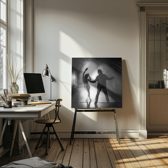 the invisible wall by Roswitha Schleicher-Schwarz Square Canvas Print Art for Modern Home Decor. Decorate your office or living room with canvas artwork