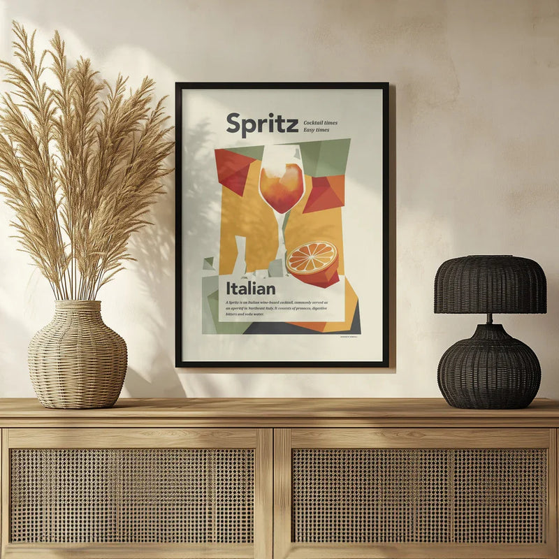 Aperol spritz print - Dion Gem Framed Art | Home or Office Art