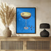 Espresso Martini Blue - Alice Straker Framed Art | Home or Office Art