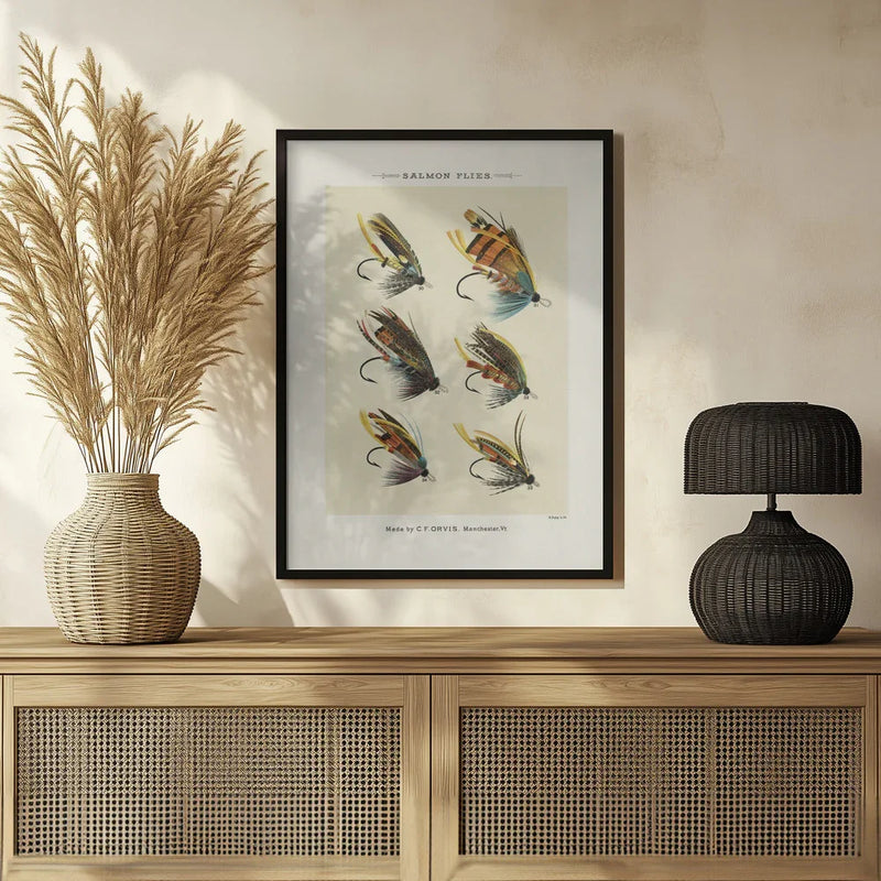 Salmon Fliee 1892 - Mary Orvis Marbury Framed Art | Home or Office Art