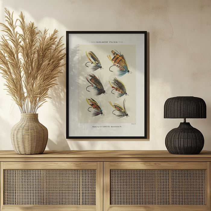 Salmon Fliee 1892 - Mary Orvis Marbury Framed Art | Home or Office Art