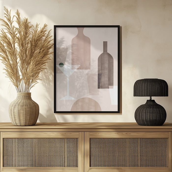 Martini - Kit Agar Framed Art | Home or Office Art
