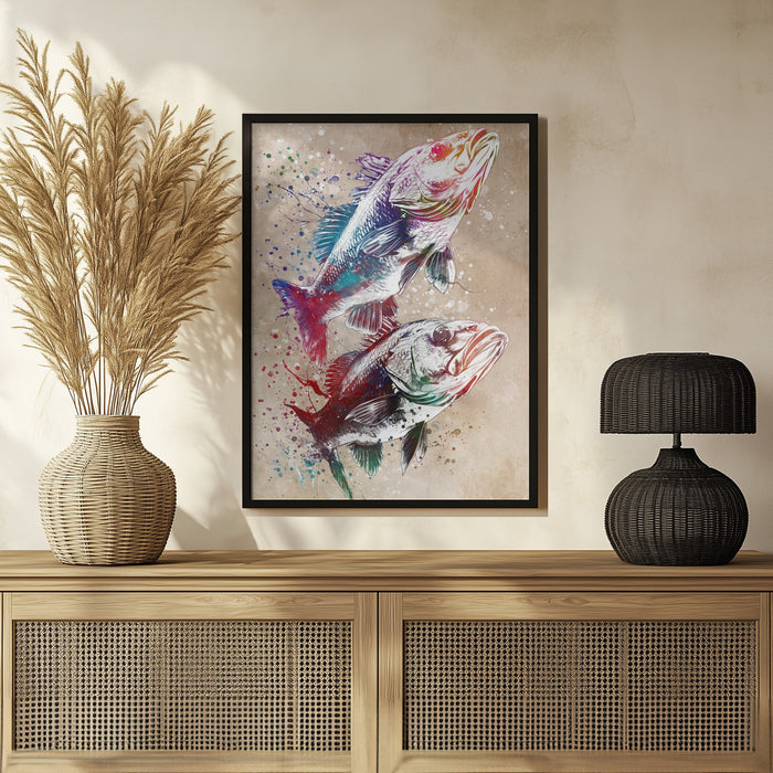 Sport Fishing 1 - Justyna Jaszke Framed Art | Home or Office Art
