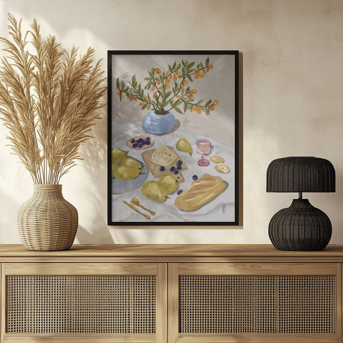 Gin and Tonic In the Afternoon Sun Illustration - Dirkie Nell Framed Art | Home or Office Art