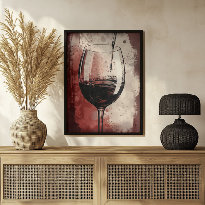 Red Red Wine No 5 - Andreas Magnusson Framed Art | Home or Office Art