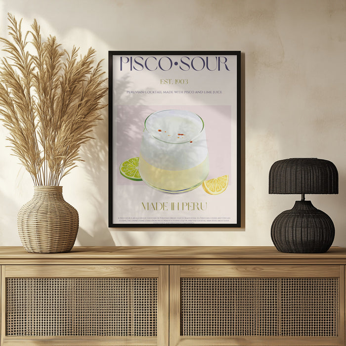 Pisco Delight - Nazma Khokhar Framed Art | Home or Office Art