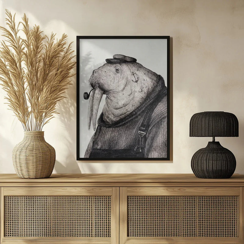 Sea Captain&#039;s Wisdom - Mike Koubou Framed Art | Home or Office Art